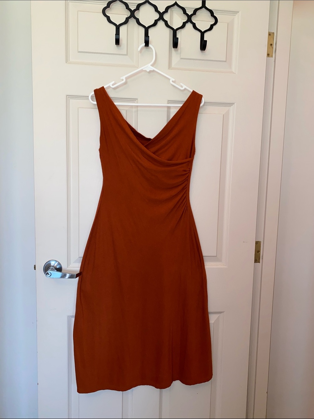Sexy Blue Canoe Sun Dress in Rust